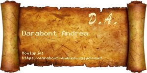 Darabont Andrea névjegykártya