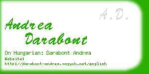 andrea darabont business card